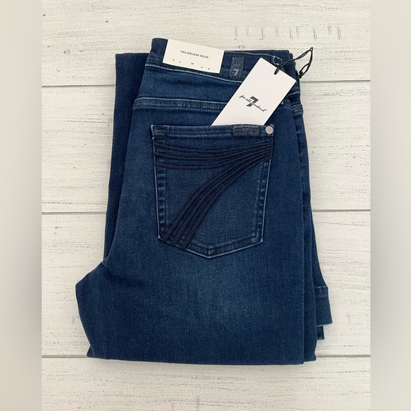 7 For All Mankind Tailorless Dojo Jeans NWT Size 28 7FAMK - Picture 10 of 10